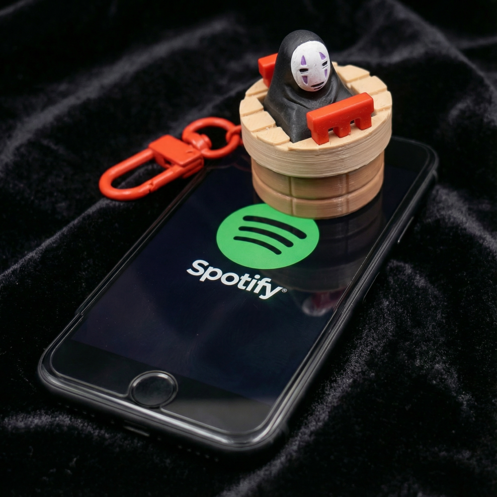 Tecla SIN CARA - Llavero fidget con base NFC