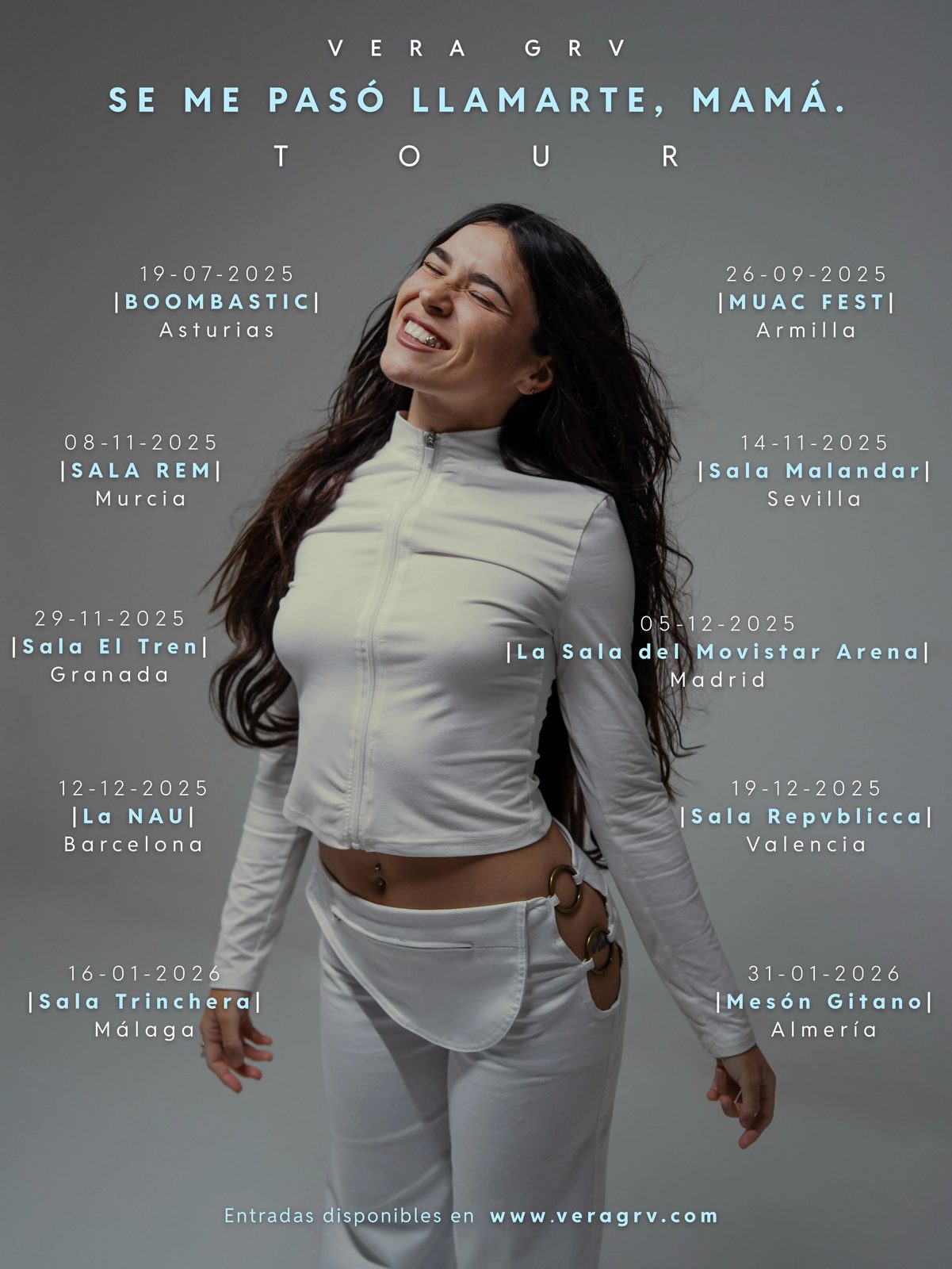 Vera GRV — Tour